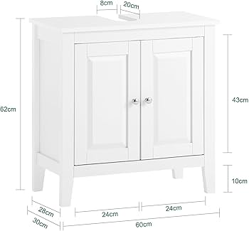 Amazon.co.jp: SoBuy 洗面台 洗面化粧台 収納 洗面所収納キャビネット