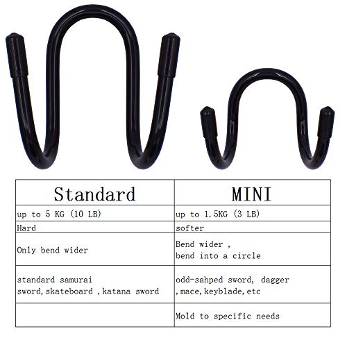 Yyst Sword Display Rack Sword Wall Mount Sword Wall Rack Sword Holder 4/Pk – No Sword #TOP6