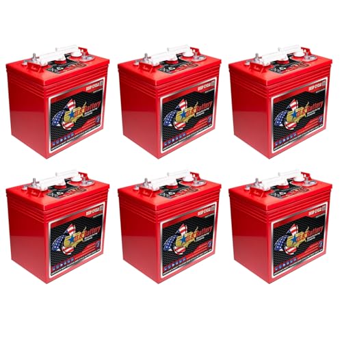 U.S. Battery 6X US2000-XC2 6V 220Ah GC2 Deep Cycle Batteries for Golf...