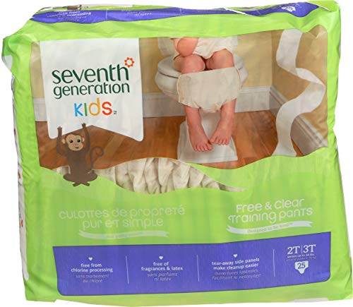 Seventh Generation Baby Free and Clear Training Pants 2T-3T -- 25 Training Pants