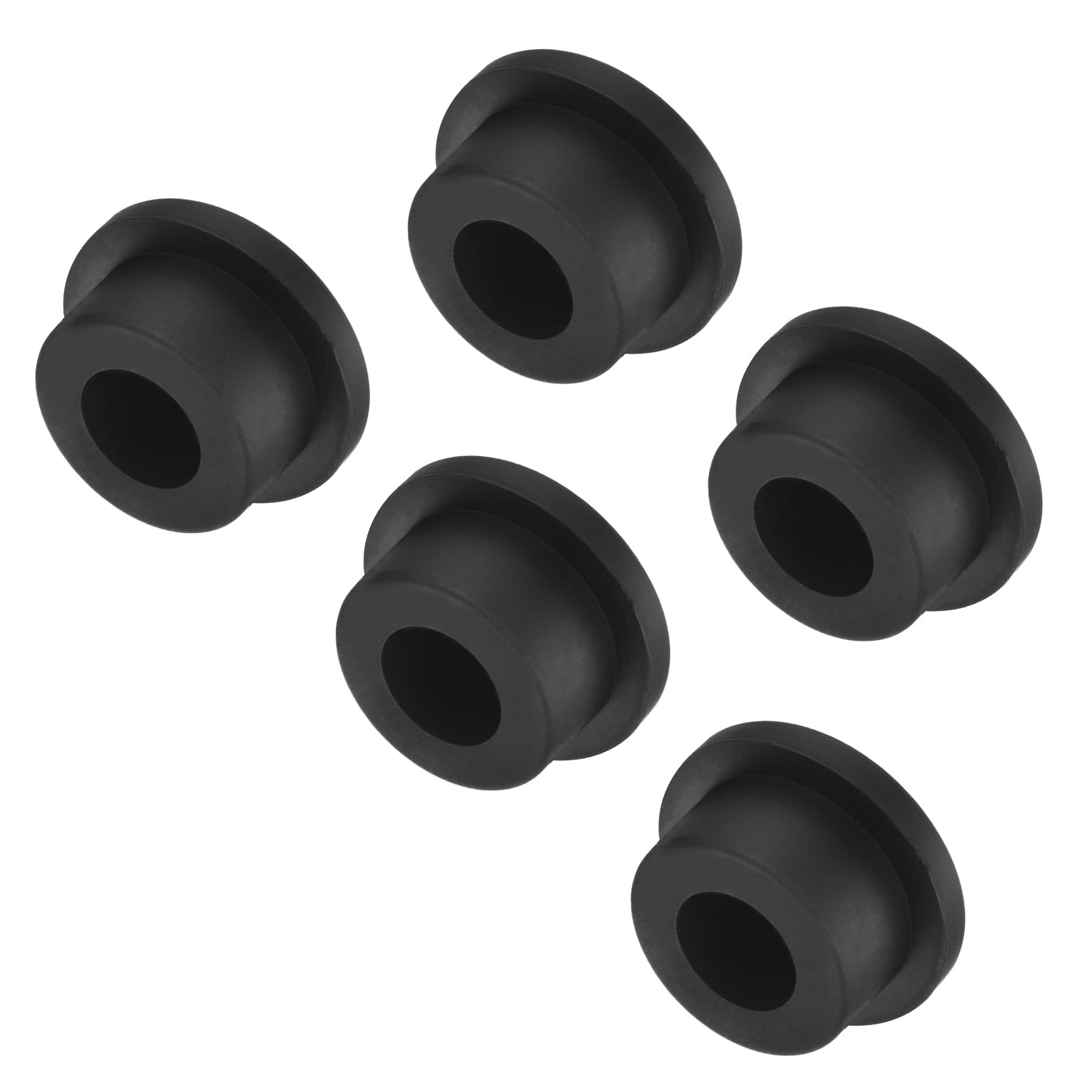 uxcell High Temp Silicone Plug Mount Dia 22mm/0.87 inch t Shaped Rubber Stopper Hole Plugs for Powder Coating Plating Waterproof Plugs Sealing Plugs Black Pack of 5(OD 29mm)
