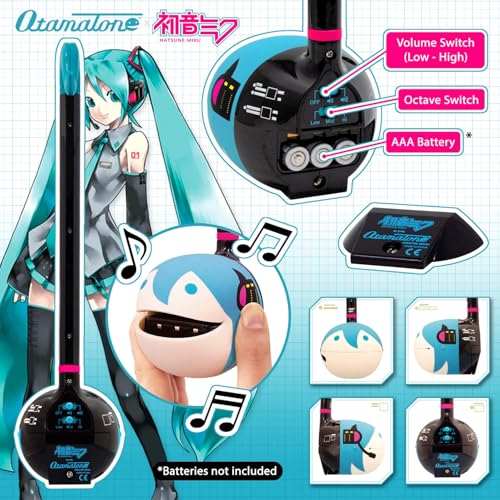 Image of Otamatone Japanese Electronic Musical Instrument Portable Music Synthesizer from Japan by Maywa Denki Studio Award Winning, Educational Fun Gift for Children, Teens & Adults - Ninja & Hatsune Miku