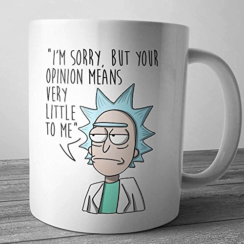 Lewistons-Of-London Rick And Morty Gift Coffee Tea New Office Kitchen Birthday DVD TV Camiseta...