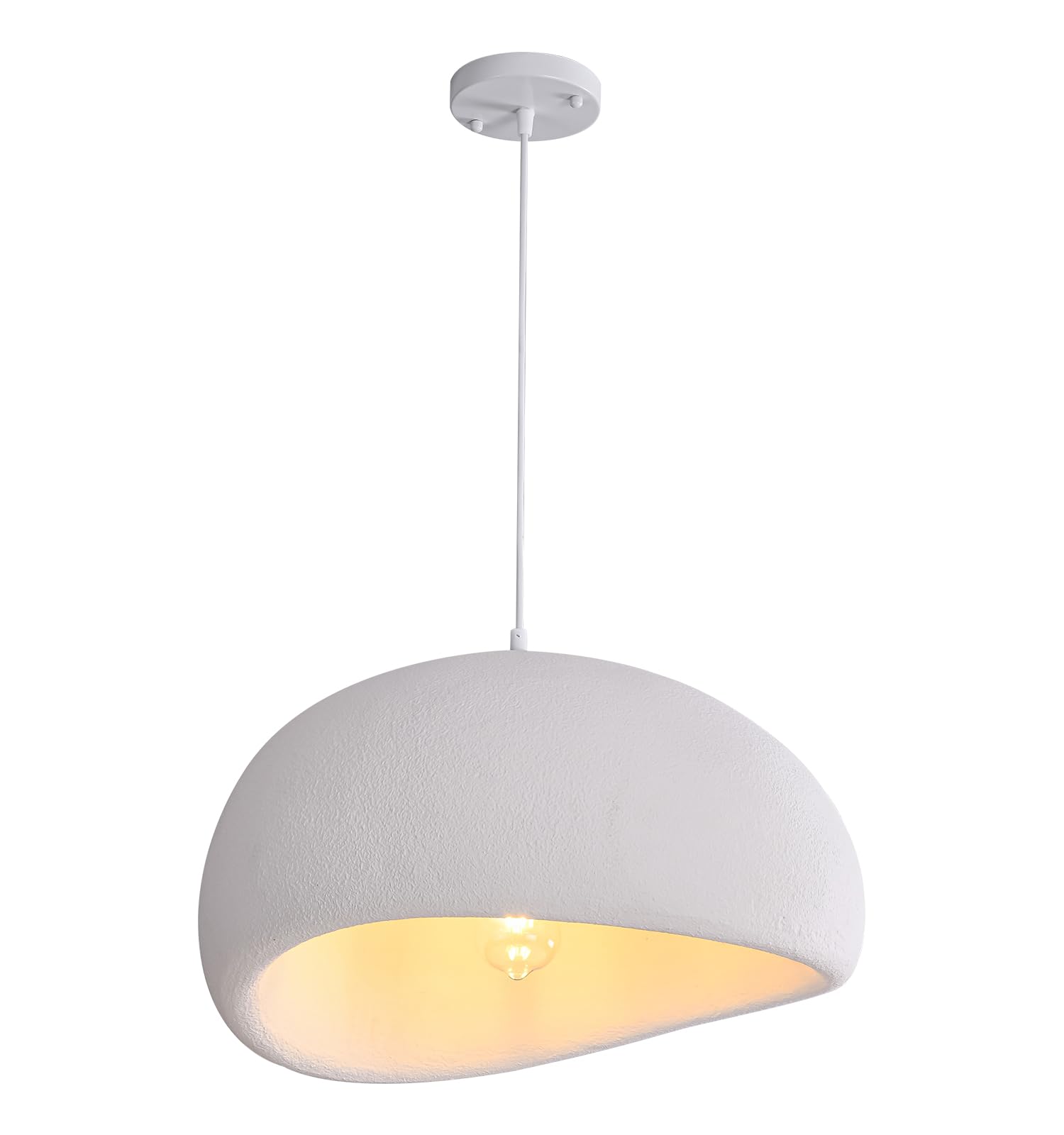 16 Inch Large Modern Chandelier Elegant Bird's Nest Style Chandelier - Japanese Style, Suitable for Bedroom, Living Room, Dining Room. E26 Base - Kitchen and bar swabi sabi Pendant Light.