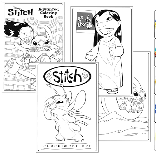 Image of Bendon Lilo & Stitch Advanced Coloring Book with Lilo and Stitch Stickers, Coloring Book, and More