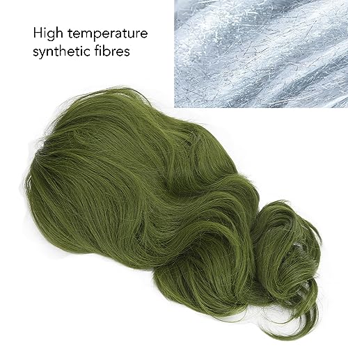 Joker Cosplay Wig Anime Character Wig Mixed Green Short Curly Wig, Arthur Fleck Wig for Masquerade Anime Dress Up Daily Wear - Image 2