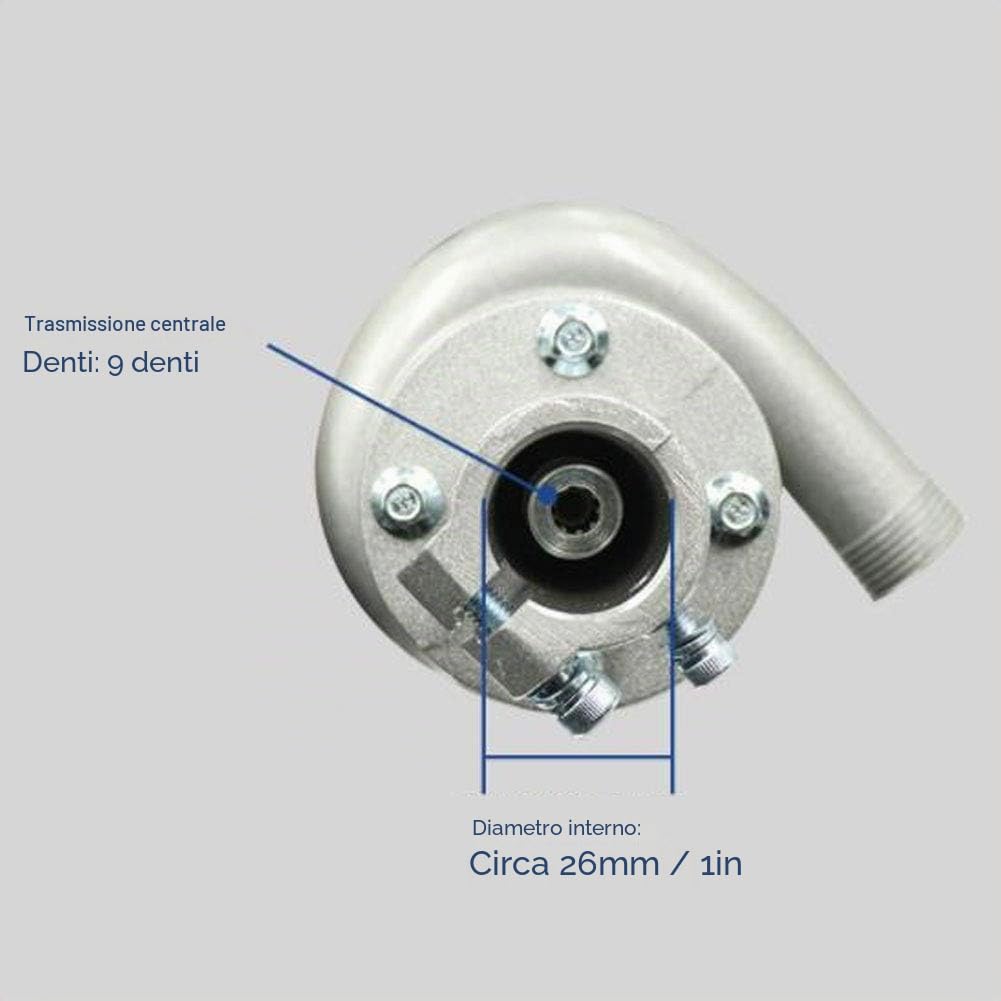 Emoshayoga Accessorio per tosaerba , 26 mm/1 in testa della pompa dell'acqua a 9 denti per aziende di giardinaggio per giardinieri