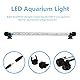 VARMHUS 18-92cm LED Aquarium-Licht Unterwasser BeleuchtungAufsatzleuchte IP68 Abdeckung Wasserdicht LED Lampe Stecker EU für Fisch Tank (1.8 * 62cm, Weiß & Blau)