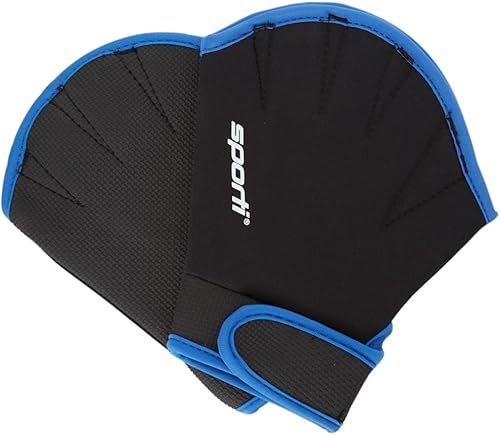 Sporti Neoprene Aqua Gloves, Swim Gloves, Webbed Gloves for Water Aerobics, Aquatic Fitness and Swim Training