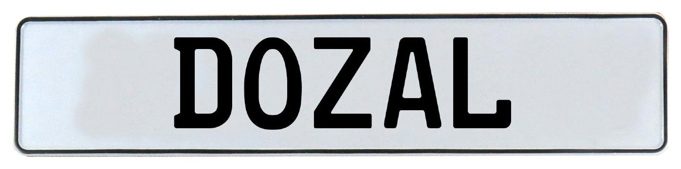 Vintage Parts 623921 Wall Art (Dozal White Stamped Aluminum Street Sign Mancave)