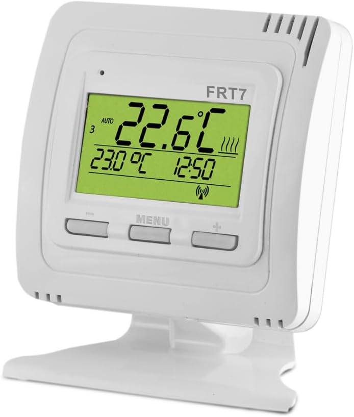 Front view of Elektrobock FRT7B2 Thermostat display
