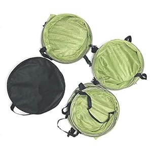 HORTIPOTS Hanging Drying Racks 2 FT Mesh Herb Dryer for Herbs and Clothes (2 FT Diameter, Green) HORTIPOTS Hanging Drying Racks 2 FT Mesh Herb Dryer for Herbs and Clothes 2 FT Diameter Green