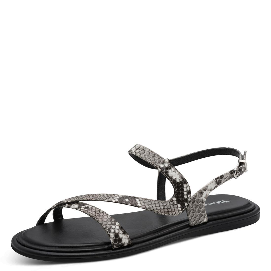 Tamaris Women’s sandal flat gray 7.5 UK