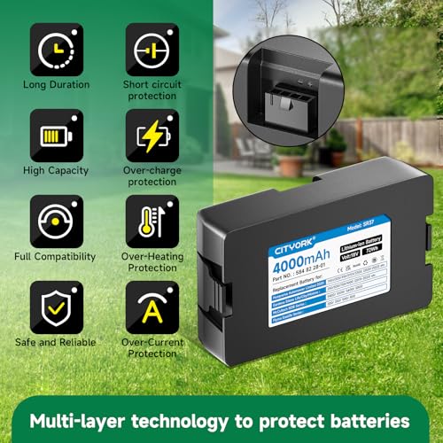 18V/4000mAh Mähroboter Akku für Husqvarna Automower Limited Edition 2020 115H 305 310 315X 320 330X (Baujahr 2020-2022), für Gardena Sileno City/Life/Minimo: 250/500/ 750/1000 (2019-2023 Jahr) – Bild 6