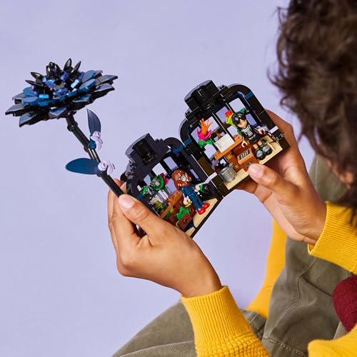 Image of LEGO Wednesday Black Dahlia Flower, Faux Plant Room Decor 76784 - Building Blocks Set for Age 9+ Boys and Girls