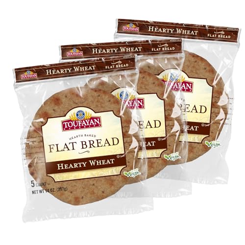 Toufayan Wheat Flatbread 3 Pack (15 Flatbreads)