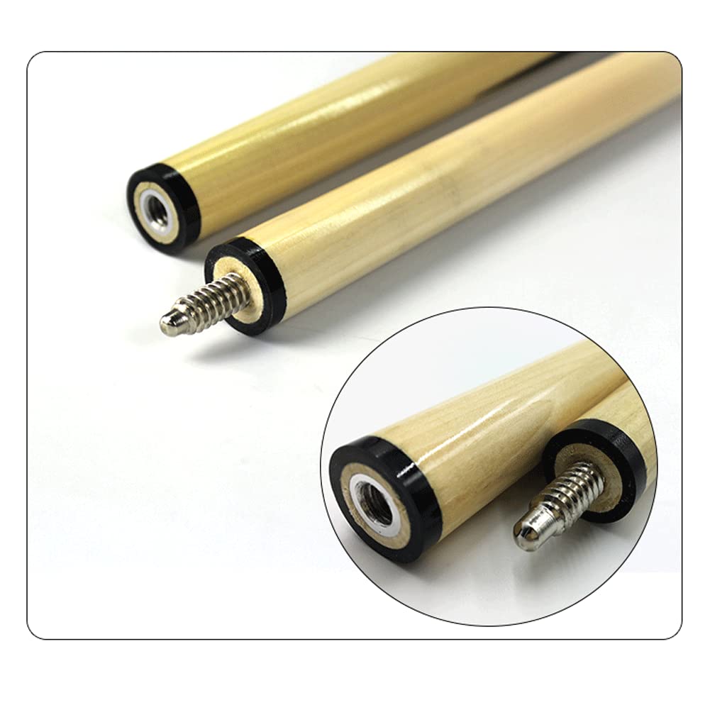 2 Sztuki Kij bilardowy, 145cm / 57 Cal Bilard Wał 2 Sztuk Amerykański Billiards Narzędzia Rozrywkowe Zdejmowane Przenośne(Color:550g-10mm)