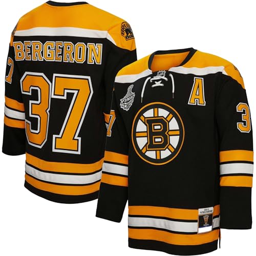 Patrice Bergeron Boston Bruins #37 Black Youth 8-20 Captain Patch 2010/11 Vintage Premier Player Jersey (Youth Small/Medium 8-12)