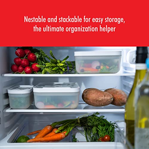 Image of ZWILLING Fresh & Save Medium Airtight Food Storage Containers with Lids, Meal Prep Containers, Plastic, BPA-Free