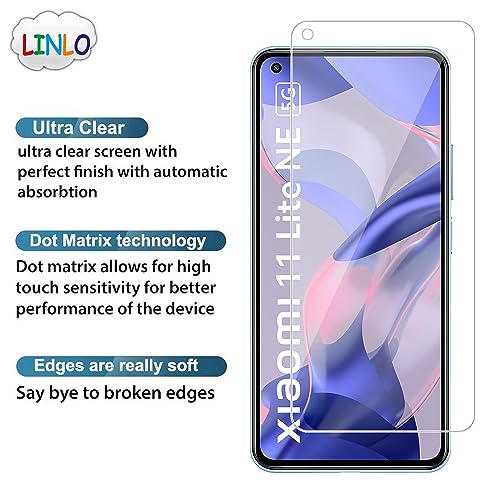 Image of Tempered Glass Screen Protector Compatible for Xiaomi 11 Lite NE 5G / Xiaomi 11 Lite with Full Screen Coverage; Except Edges and Easy Installation Kit(Transparent), Pack of 1