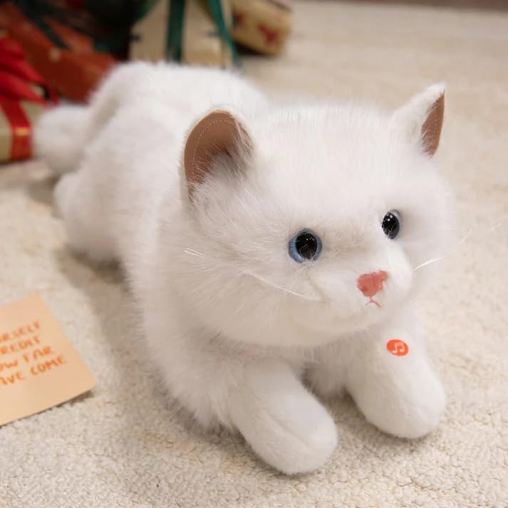 Image of This unique and adorable backpack is great for cat lovers and fashion | Experience the charm of our Realistic Stuffed Cat Shaped Backpack, designed to resemble a lifelike cat |