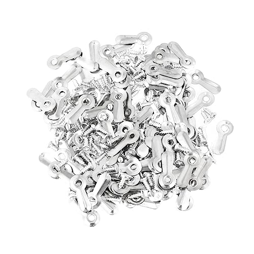 Image of DIY Photo Album Frame Locks 200pcs Silver Melon Tablets Easy to Install for Home Decor