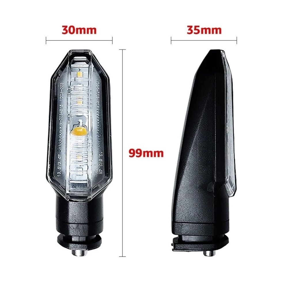 Luces Intermitentes para motocicleta, 12 V, doble color, para
