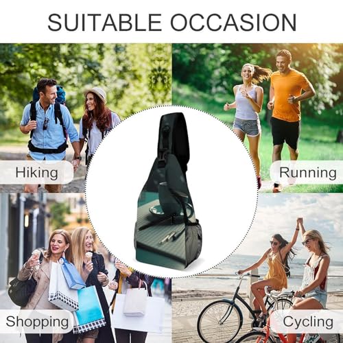 Bolso bandolera deportivo casual para viaje 38x20 cm miniatura 6