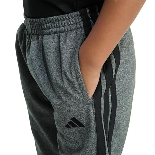 Image of adidas Boys 3-Stripe Jogger Pants | Big and Little Kids | 100% Polyester Athletic Training Pants with Elastic Waistband