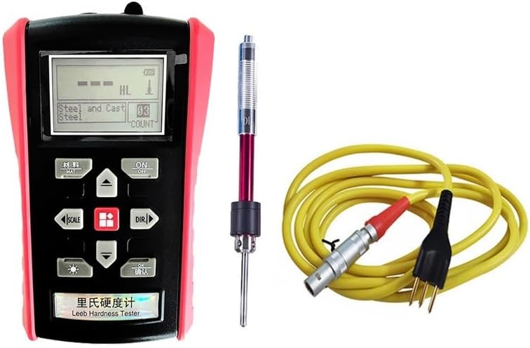 Hardness Tester, 7-in-1 Original Metal Meters Metal Hardness Tester Portable Durometer Portatil Metal Pipe Steel Plate Mould Surface Hardness HRC
