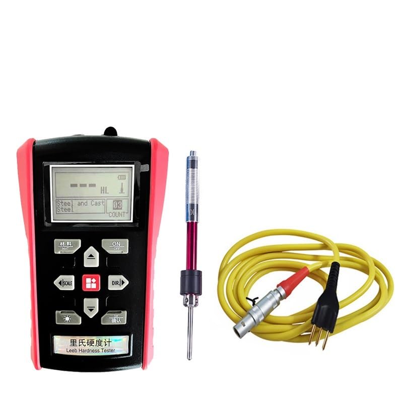 7-in-1 Original Metal Meters Metal Hardness Tester Portable Durometer Portatil Metal Pipe Steel Plate Mould Surface Hardness HRC -Hardness Testing(C-Type Dvice-A)