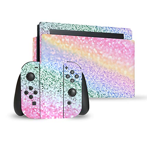 Autocollant Nintendo Switch Licorne Arc-en-Ciel Head Case Designs Vinyle Console Dock Joy-Con
