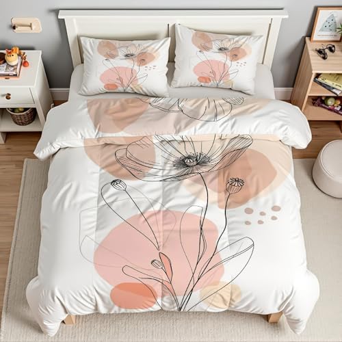 Housse couette en microfibre douce 90x190 cm à fermeture éclair - 3