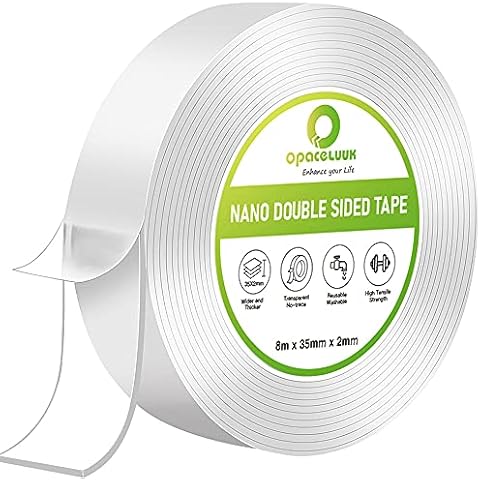 Nano Tape, Reusable Removable Gel Grip Tape,Multifunctional Double-Sided Nano Tape for Paste Carpets, Fixed Items, Office and Kitchen Home Items Cover