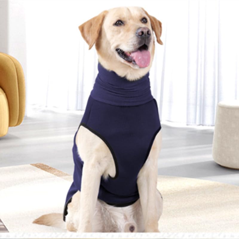 Giacca ansiolitica per cani,Cappotto Calmante per Cani con Strisce Riflessive e Cuffia con Orecchie per il Rumore,copertura ventre del mantello Anti-Ansia,Soccorso per lo Stress XXL