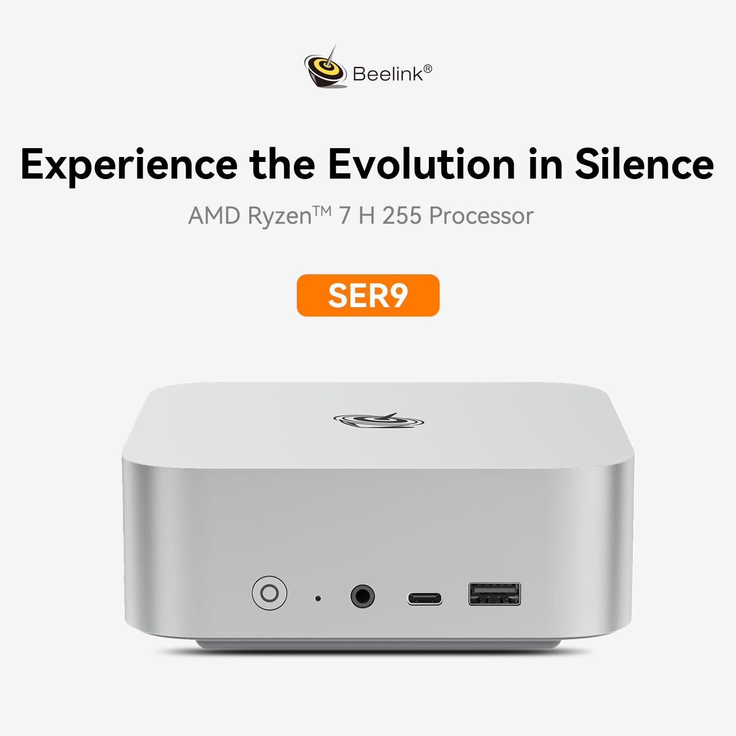 Beelink SER9 AI Mini PC, AMD Ryzen 7 H 255(8C/16T,4.9GHz), 32G