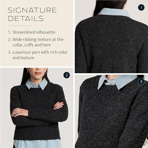 Image of Pendleton Women's Shetland Crew, 100% Soft Knit Wool Pullover, Classic Crewneck, Relaxed Fit, Comfortable Long-Sleeve Top