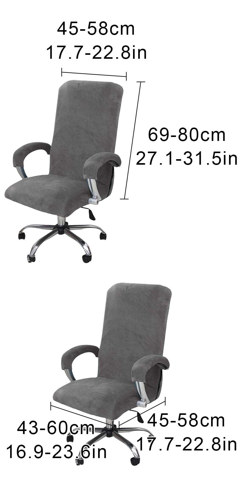 Elastische Stuhlhussen Bürostuhl,Stretch Gaming Stuhl Bezug,Drehstuhl Abdeckung mit Armlehne,Drehstuhl abdeckung mit armlehne, Bezug Abnehmbare Sessel,für Computerstühle und Gaming-Stühle (Hellgrau)