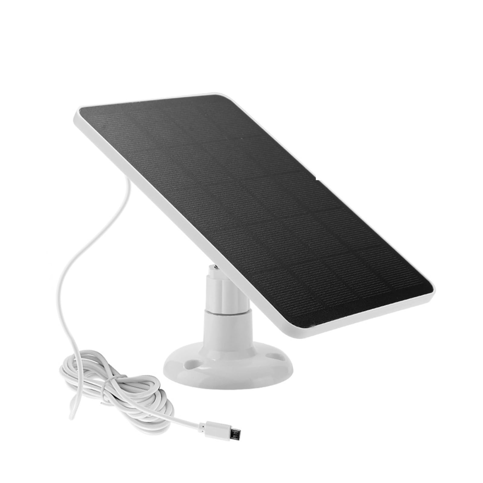 Chargeur de Cellules Solaires DELURA Micro USB Type-C Étanche Blanc