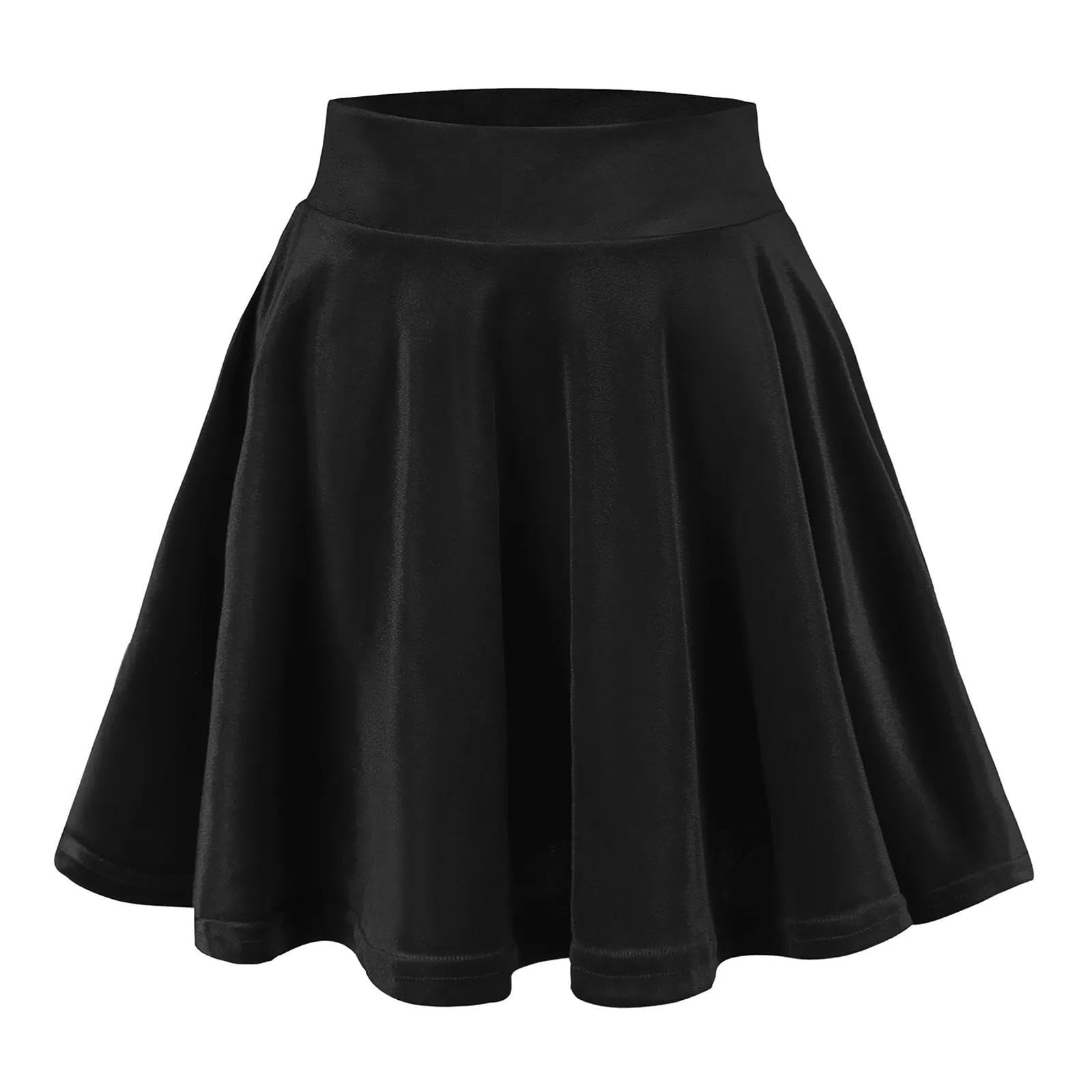 Rock Damen Langer Taille Skirt Linie Falten Faltenrock Mit Hoher Taille Für Damen Röcke Mit Hoher Taille