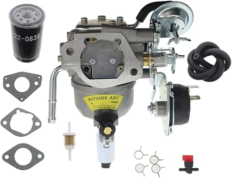 541-0765 Carburetor, 122-0836 Oil Filter Kit for Onan RV Generator 5500 7000 HGJAA HGJAB HGJAC HGJAE HGJAF Engines 141-0982, 141-0983