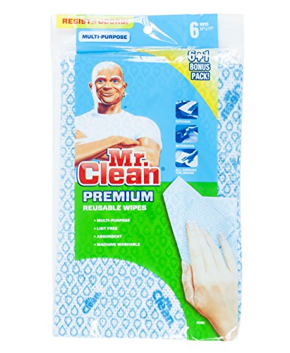 Mr. Clean Premium Reusable Wipes, Set of 7, 3-pack (21 wipes in total)