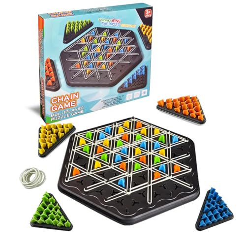 ZUNIPLEX Chain Triangle Game Board Game for Kids & Adults