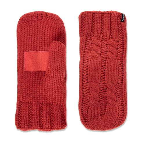 isotoner womens Chunky Cable Knit Sherpasoft...