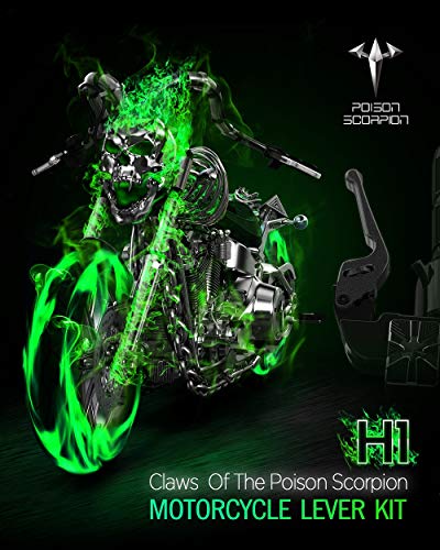 POISON SCORPION 02001 CNC Brake Clutch Levers for VRSC | CVO Model Motorcycle 1Pair Black