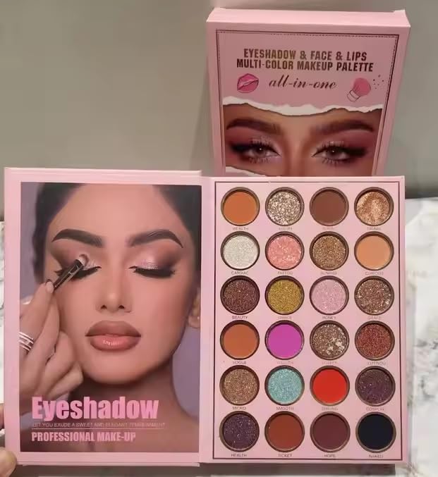 SKINPLUS Multipurpose 5 in 1 makeup book Eyeshadow & FACE & LIPS MULTI - COLOR MAKEUP PALETTE All in one makeup book palette (Beauty eyes all in one) - Image 2 thumbnail