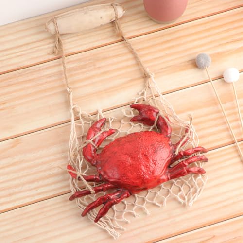 Ornement de Crabe en Résine pour Mur Vide Maison et Restaurant - 6