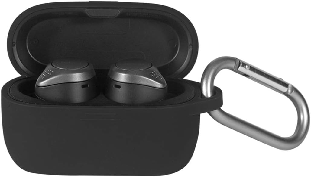 超歓迎された Sheawa Jabra Elite Active 75t用 ケース ソフトカバー シリコンケース 衝撃や傷から保護 保護カバー ブラック