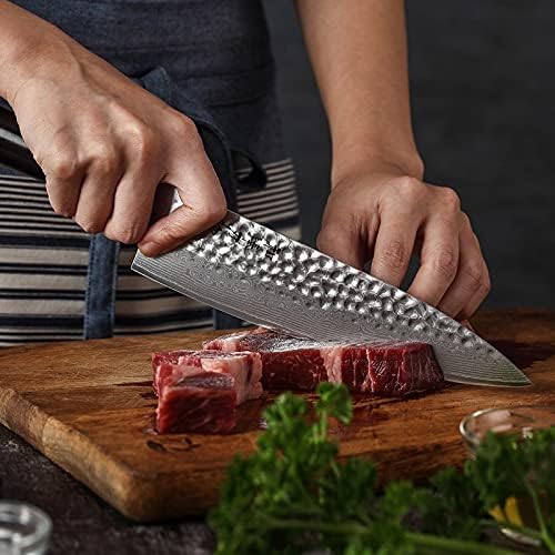 Set de Cuchillos de Cocina 5 Piezas Acero Damasco Chef miniatura 2