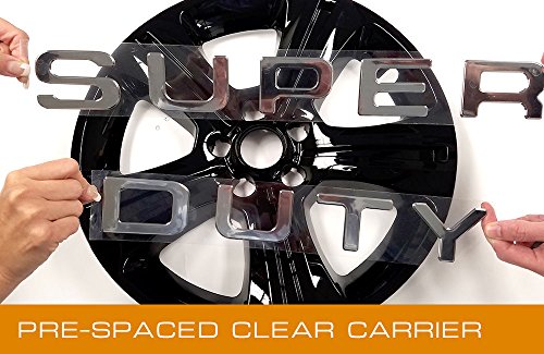 EyeCatcher Tailgate Insert Letters fits 2008-2016 Ford Super Duty (Chrome)